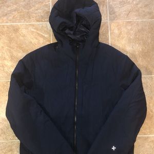 Lululemon Insulated Zip Up Hoodie in Navy